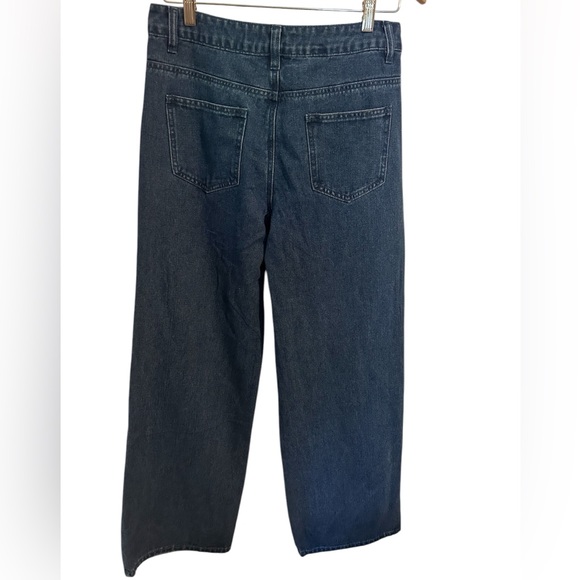 PrettyLittleThing Vintage Wash Wide Leg Jeans US Size 6 - Picture 2 of 5